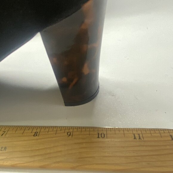 CLOUD WALKERS by Avenue Women Heels Size 10w Black Vesey Tie 3.5" Career Office - Picture 13 of 15